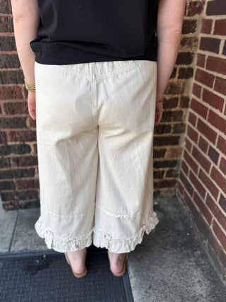 Misses Magnolia Ruffled Hem Pants