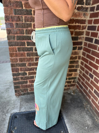 Misses Flower Power Wide Leg Pants