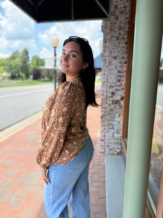 Misses Autumn Bloom Top in Two Colors