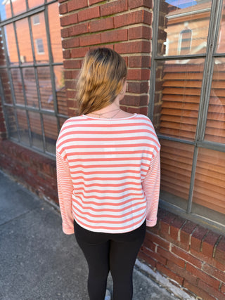 Misses Candyland Stripe Top