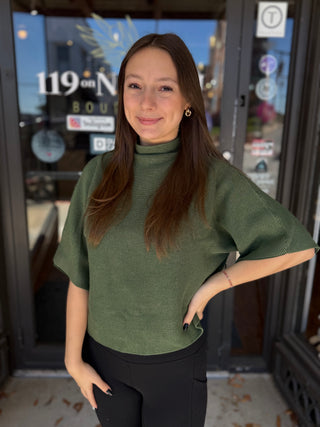 Misses Olive You Always Knit Top