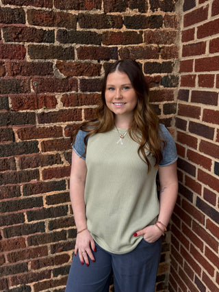 Lauren Waffle Knit Top