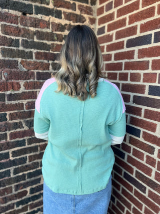 Spring Vibes Colorblock Top