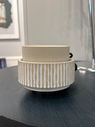 Wax Warmers | Taupe & Ivory Set
