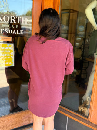 Misses Oversized Mini Sweatshirt Dress in 3 Colors