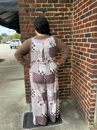 Misses Patchwork Overalls