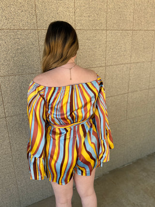 Misses We Are Swirling Romper