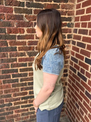 Lauren Waffle Knit Top
