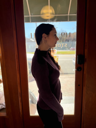 Misses Cozy Mock Neck Sweater in Two Colors