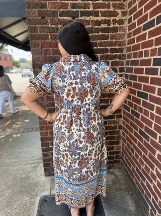Misses Falling for Fall Midi Dress