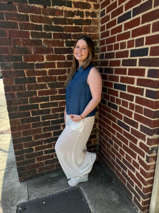 Misses Studio Denim Top