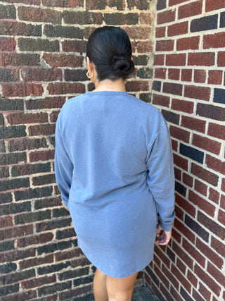 Misses Oversized Mini Sweatshirt Dress in 3 Colors