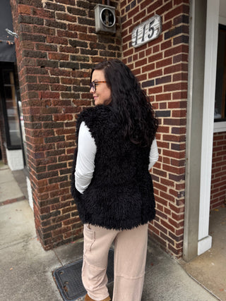 Misses Fuzzy Vest in Two Colors