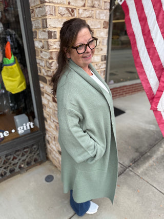 Misses Open Front Duster in Three Colors