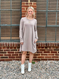 Chilly Mornings With You Dress | Mocha Latte