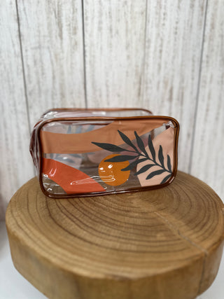 Clear Boho Make-Up Bags | Plants