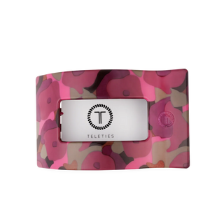 Teleties Small Flat Rectangle Hair Clip | Garden Glam