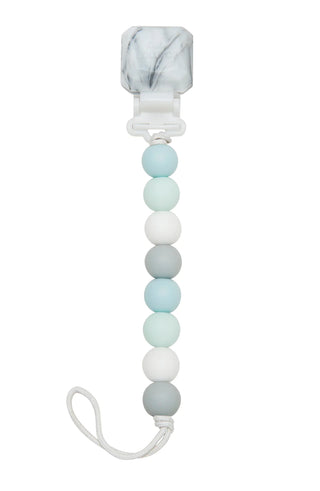Loulou Lollipop Gem Pacifier Clip | Blue Mint
