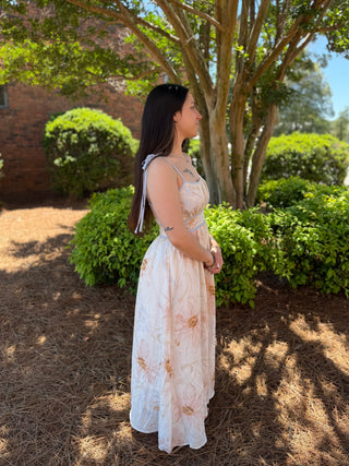 Misses Milkmaid Floral Midi Dress