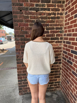 Misses Morning Latte Knit Sweater