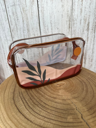 Clear Boho Make-Up Bags | Plants