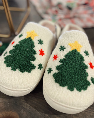 Christmas Tree Slippers