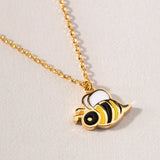 Kid's Bumble Bee Necklace | Gold