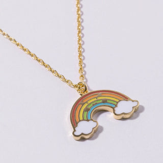 Kid's Rainbow Necklace | Gold