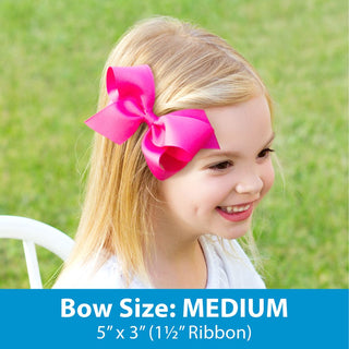 Wee Ones Medium Classic Bow |Lt Coral