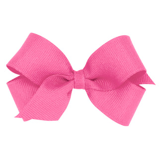Wee Ones Mini Classic Grosgrain Hair Bow | Hot Pink
