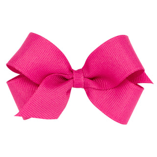 Wee Ones Mini Classic Grosgrain Hair Bow | Shocking Pink