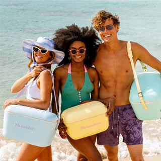 Polarbox Pop 21qt Cooler | Nude + Cyan