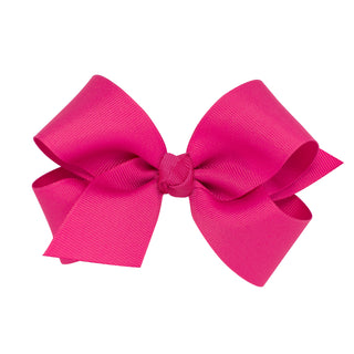 Wee Ones Medium Classic Bow |Shocking Pink