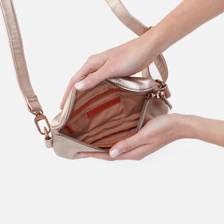 HOBO Fern Belt Bag | Pink gold Metallic