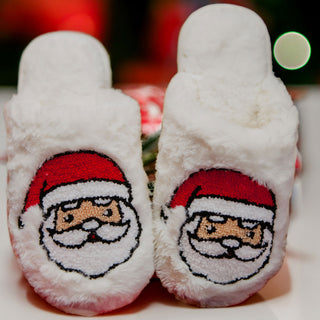 Santa Baby Rabbit Faux Furr Slippers