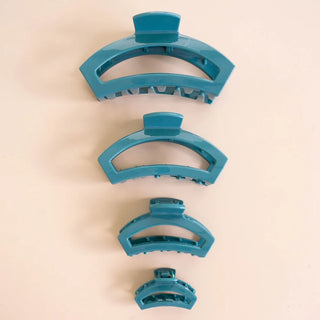 Teleties Open Medium Claw Clip | Teal With It