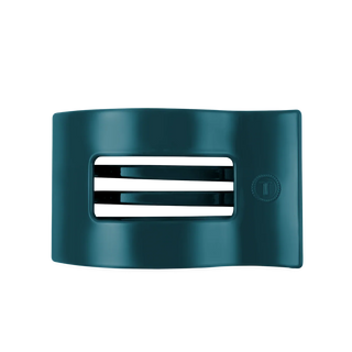 Teleties Small Flat Rectangle Hair Clip | Teal With It