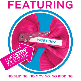 Wee Ones Medium Classic Bow |Lt Pink