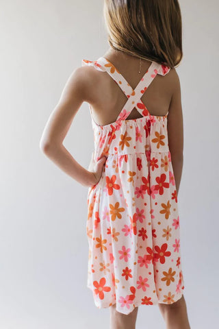 Mila & Rose That's So Retro Ruffle Cross Back Dress