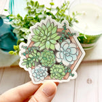 Elyse Breanne Design Waterproof Sticker | Succulent Platter