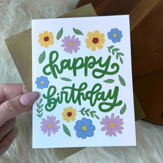 "Happy Birthday" Wildflower Card