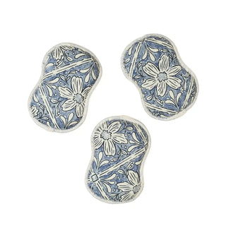 Once Again Home Co | RE:usable Sponges (Set of 3) - Jen Owens-Majolica Blue