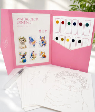 Watercolor Painting Kit-Animals