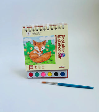 Children’s Portable Watercolor Painting Easel-Animals
