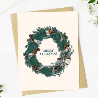 Merry Christmas Wreath Card
