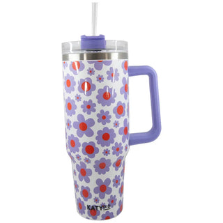 Thirsty Girl 40 Oz Lilac Floral Mother's Day Tumbler