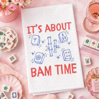 It's About Bam Time - Mahjong Tea Towel