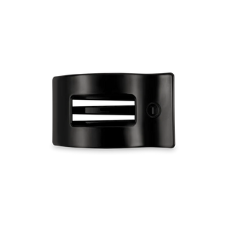 Teleties Medium Flat Rectangle Hair Clip | Jet Black