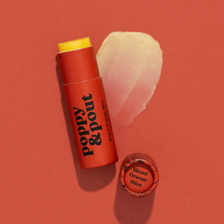 Poppy & Pout Lip Balm| Blood Orange Mint