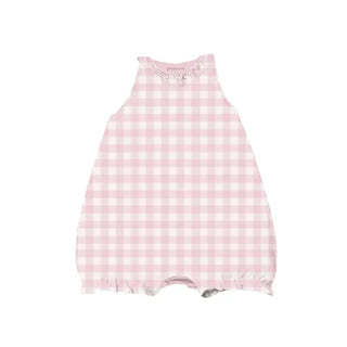 Gunamuna Bubble Romper | Pink Gingham